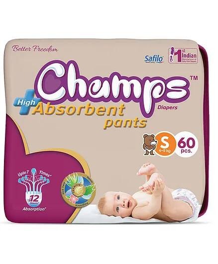 Champs High Absorbent Diaper Pants S 4-8 kg 42 pcs