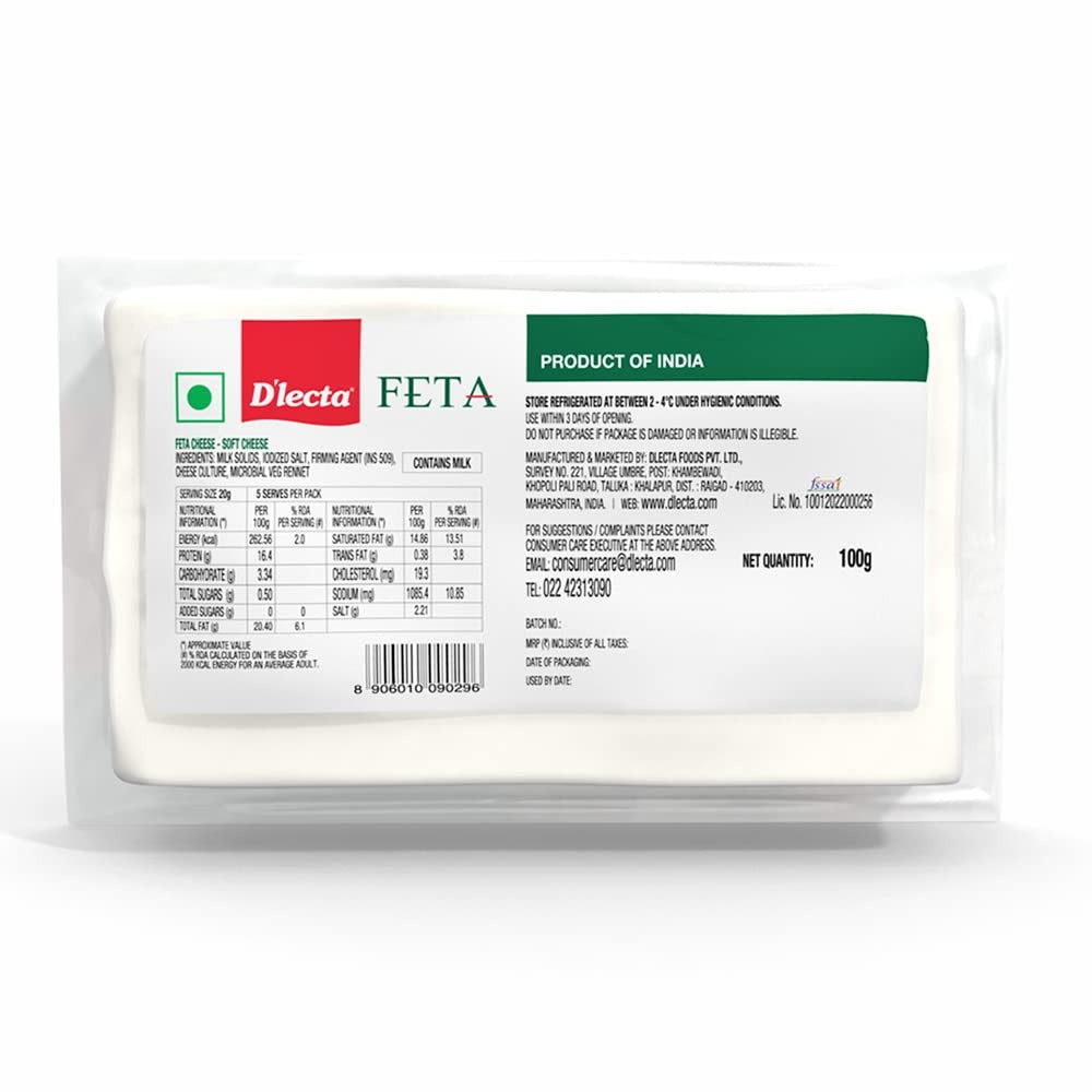 Dlecta Feta Cheese, 100 g