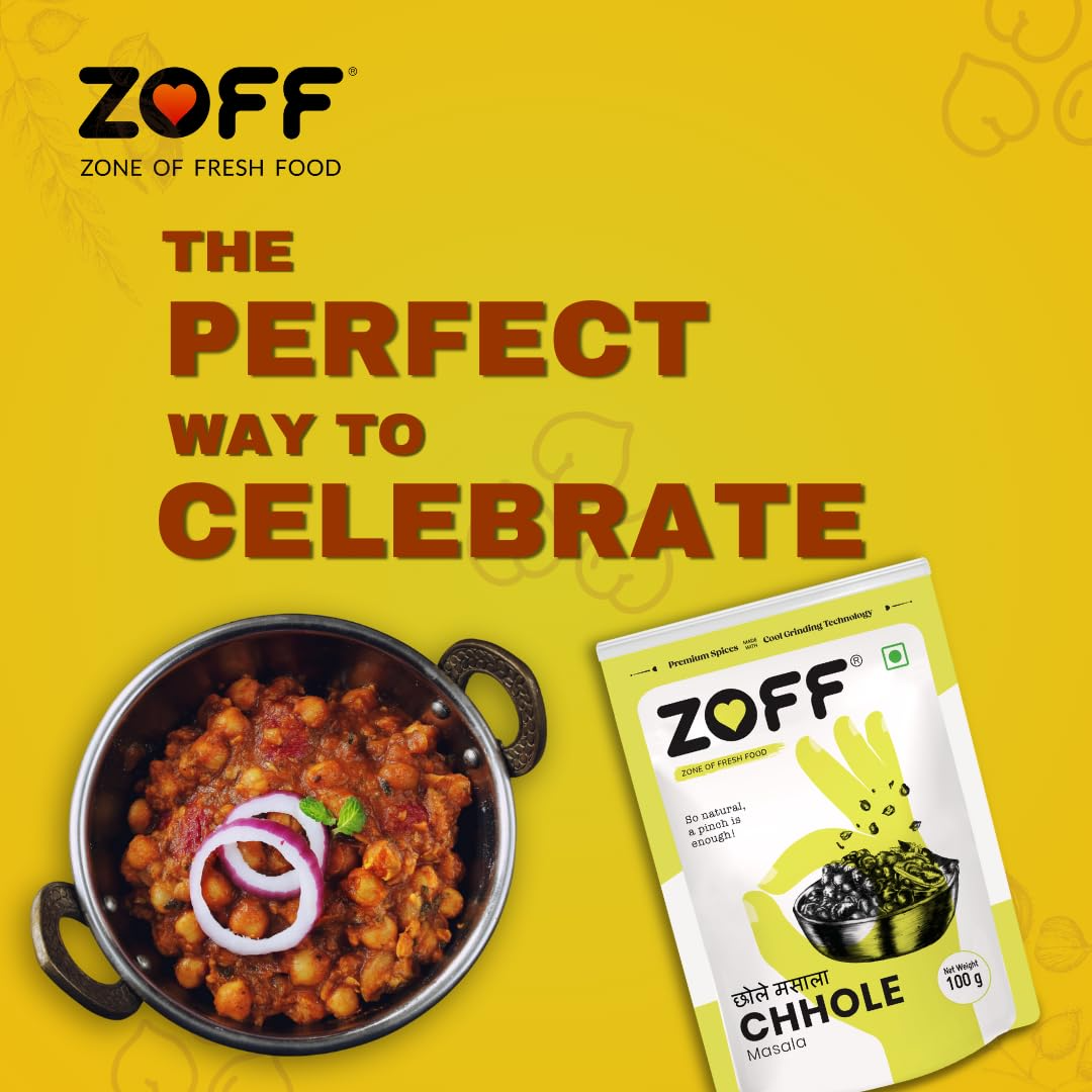 Zoff Masala Combos Chaat, Chole & Garam Masala | Pack of 3 | Exotic Spices Blend| Pure, Natural & Fresh Masala For Cooking | Each 100 gm | 300gm