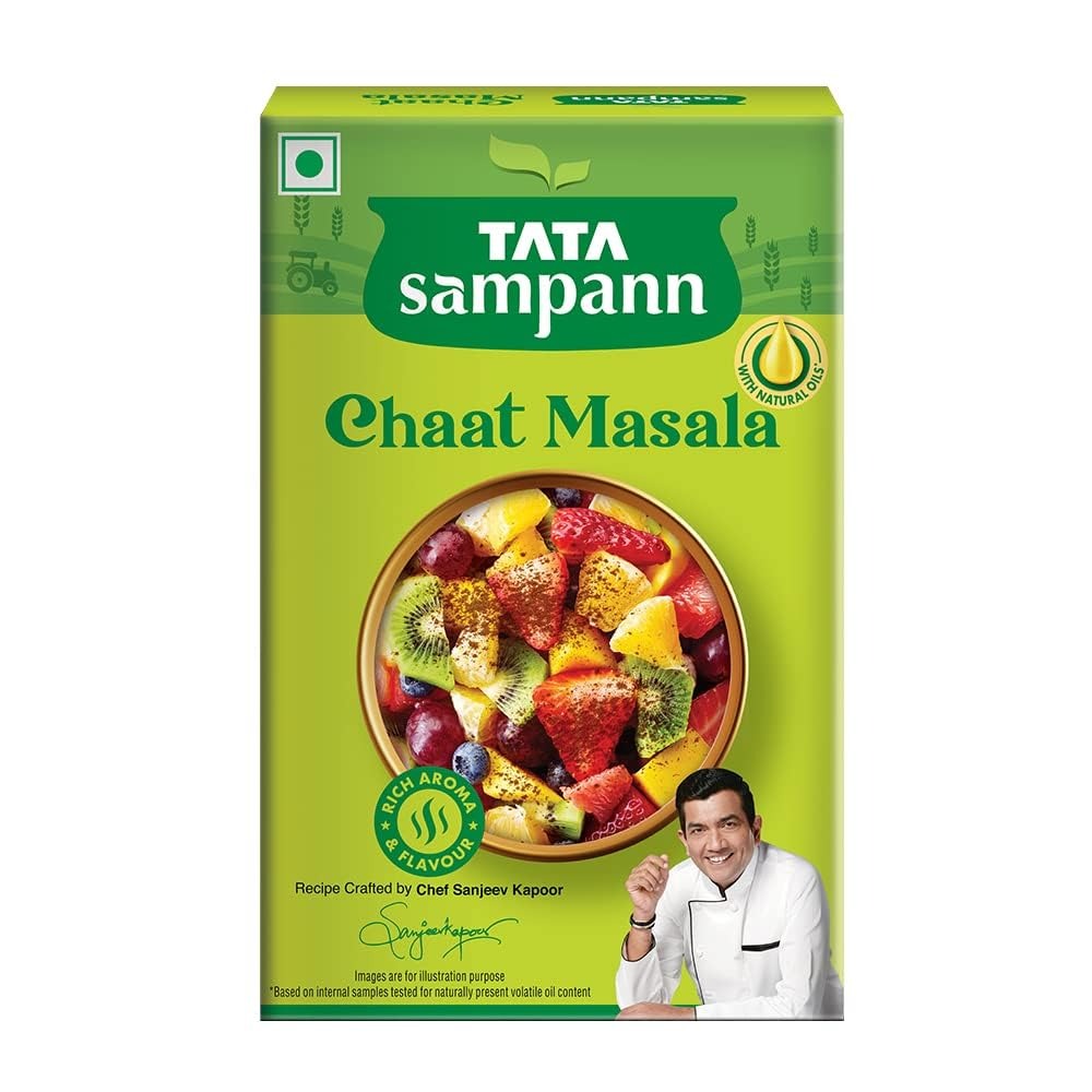Tata Sampann Chaat Masala with Natural Oils, Crafted by Chef Sanjeev Kapoor, 100g