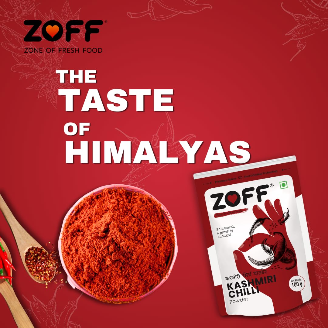 Zoff Red Chilli Powder, Turmeric Powder | Coriander Powder | Pack of 3 | Each 200g | Premium Zip Lock Pouch | 600g