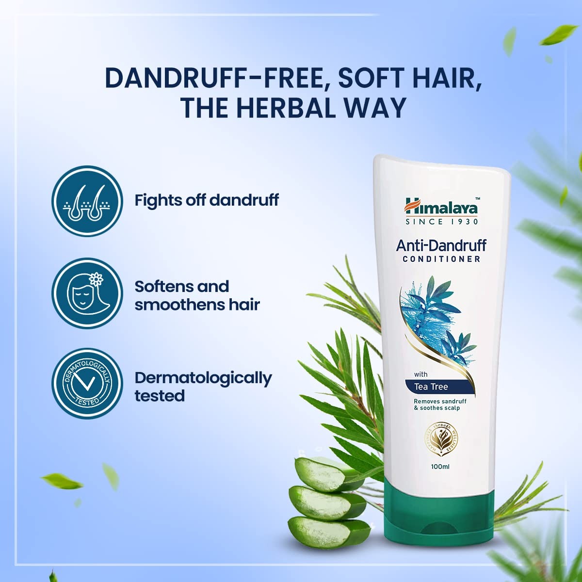 Himalaya Anti-Dandruff Conditioner | Fights and Prevents Dandruff | With the goodness of Tea Tree Oil & Aloe vera| 100ml