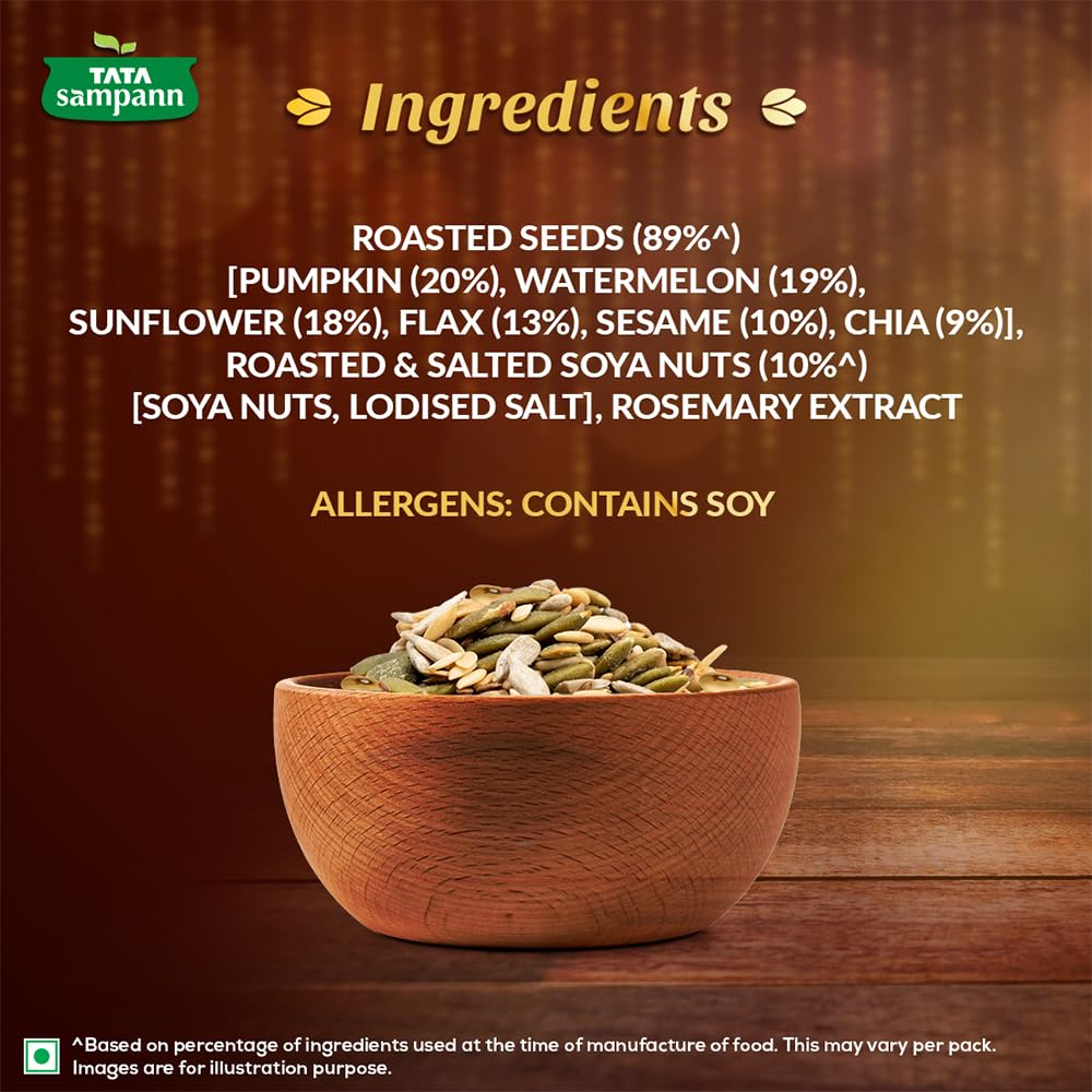 Tata Sampann Protein 7-in-1 Seed & Nut Mix | Rich in Protein & Dietary Fibre| 200g |