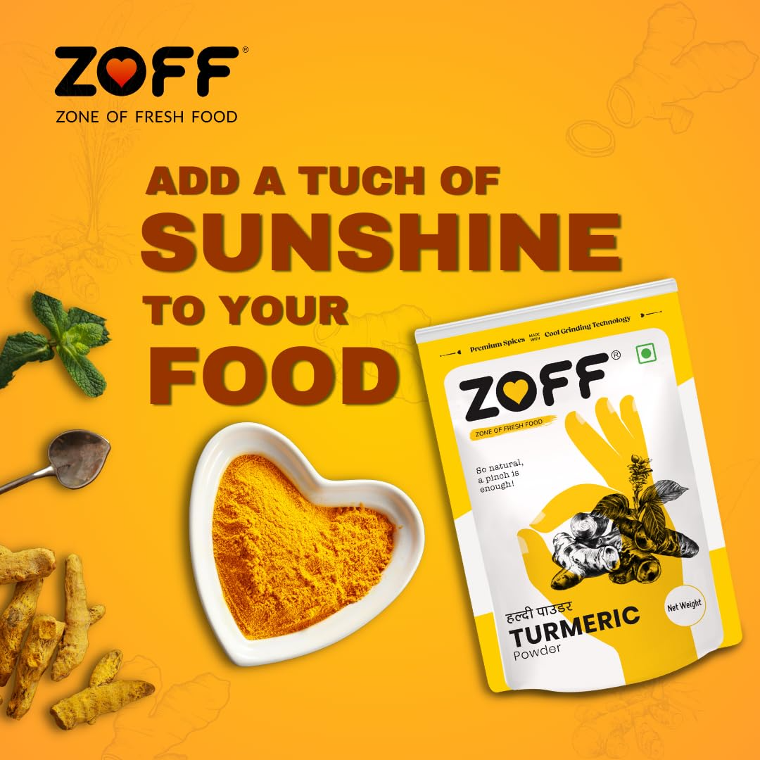 Zoff Red Chilli Powder, Turmeric Powder | Coriander Powder | Pack of 3 | Each 200g | Premium Zip Lock Pouch | 600g