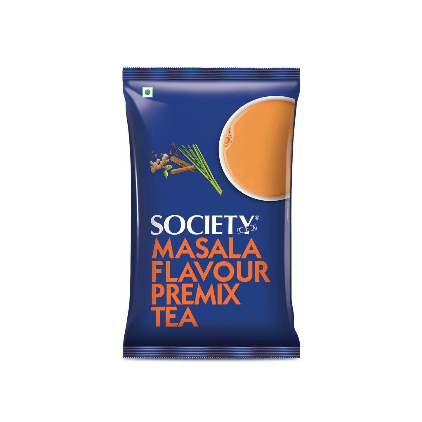 Society One Minute Tea | Masala Flavour | Made with Ginger, Clove, Black Pepper, Cinnamon | Masala Chai | 1 Kg Pouch
