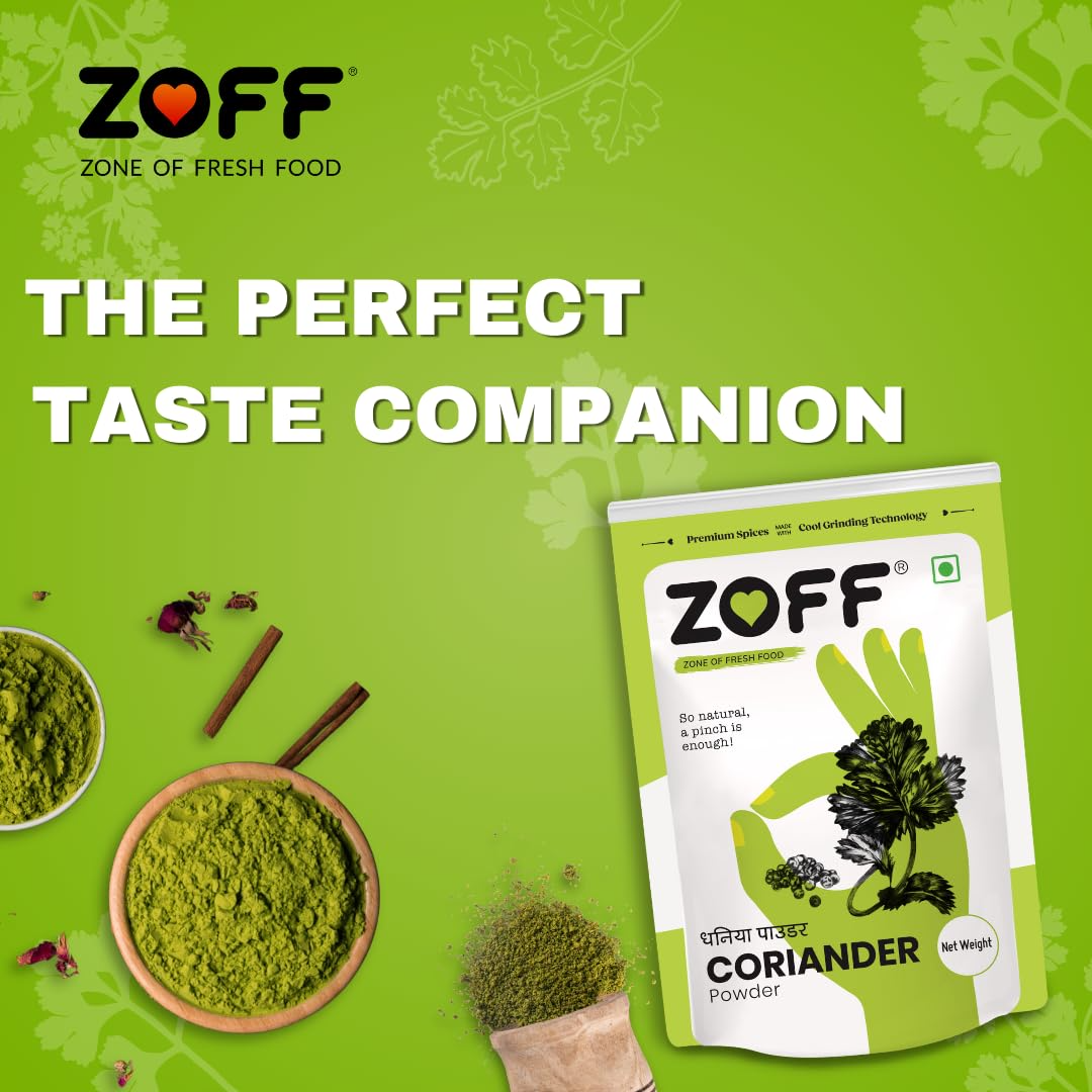 Zoff Red Chilli Powder, Turmeric Powder | Coriander Powder | Pack of 3 | Each 200g | Premium Zip Lock Pouch | 600g