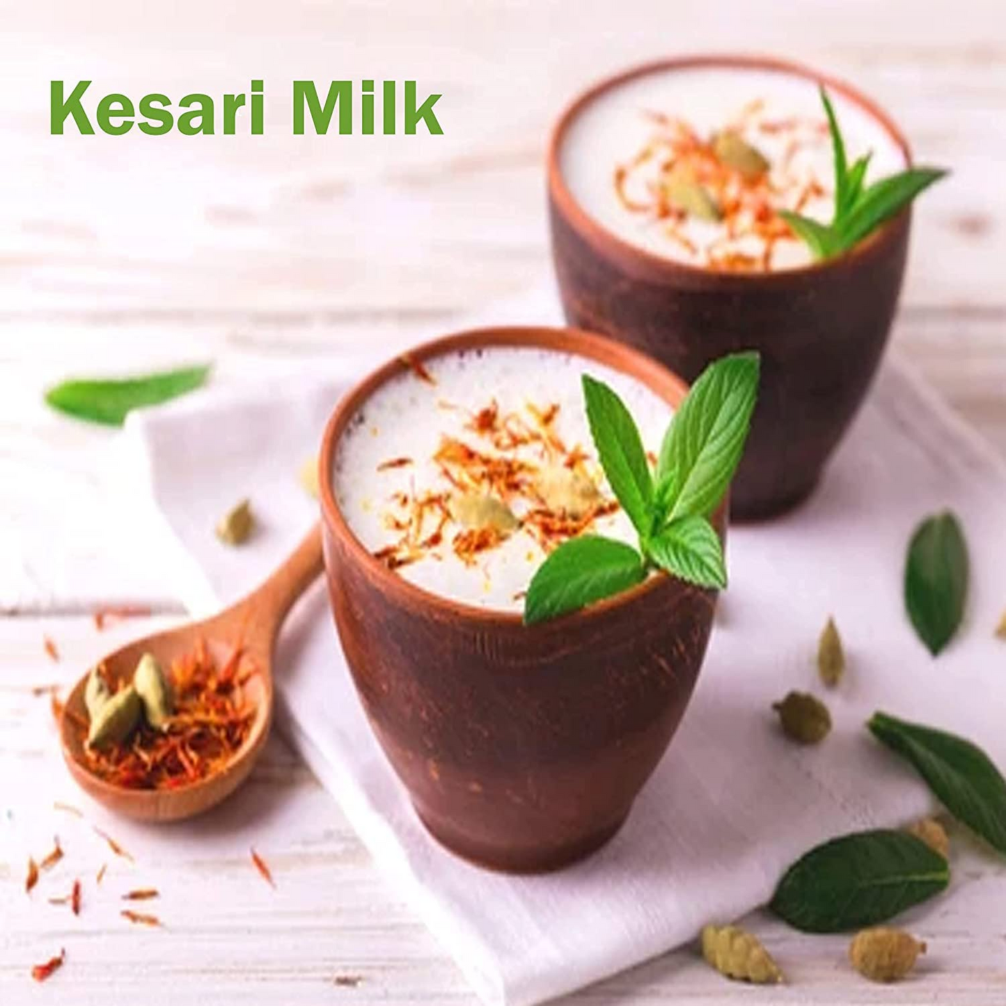 Badshah Kesari Milk / Doodh Masala Powder / Made with Almond, Cashew Nuts, Cardamom (Elaichi) Saffron (Kesar) / 20 Gram
