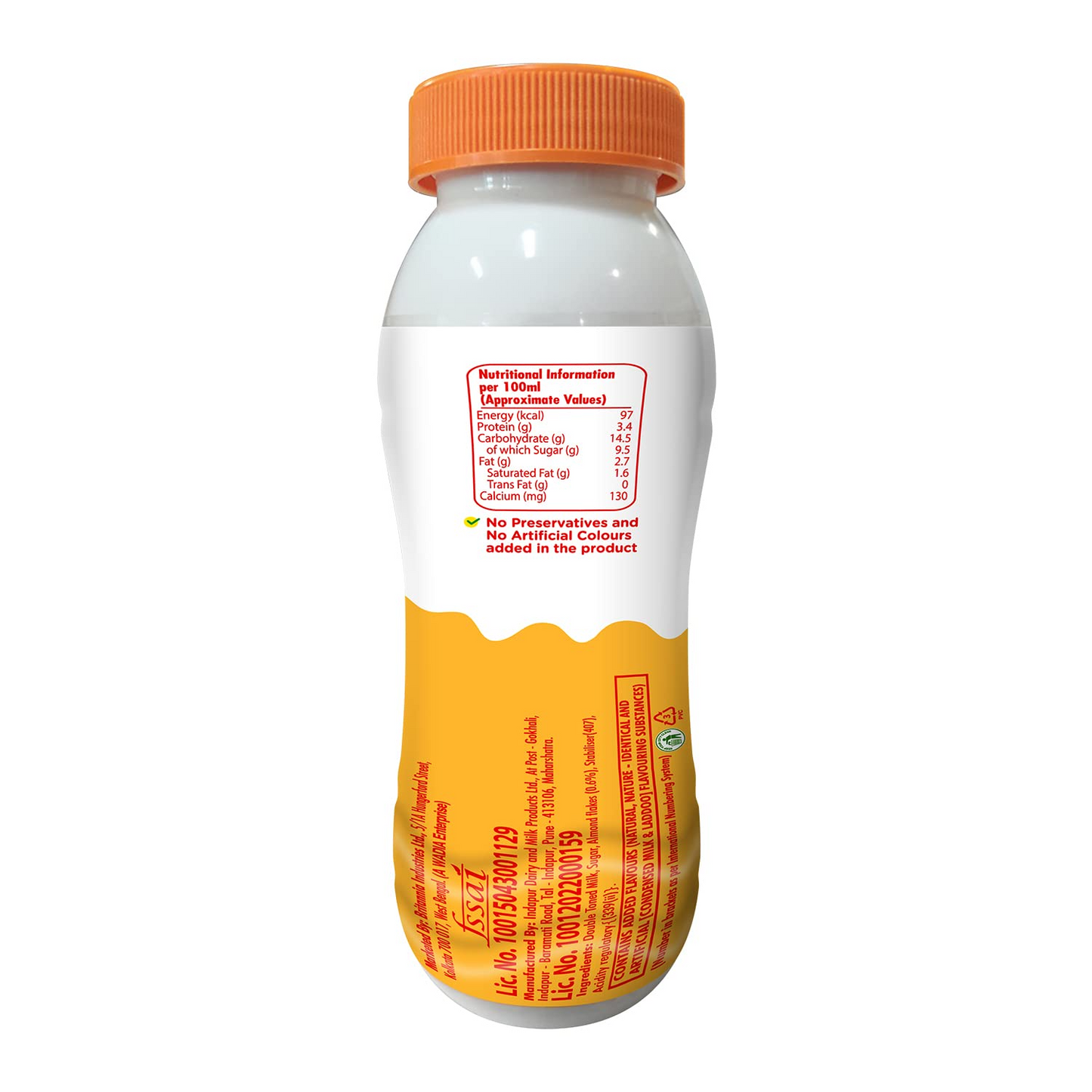 Britannia Winkin Cow Badam Flavoured Milk, 180 ml Pet Bottle