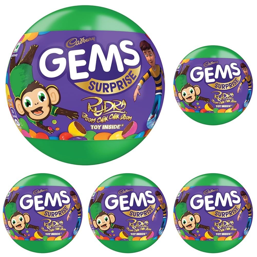 Cadbury Gems Surprise Chocolate, 15.8g ( Pack of 5 )