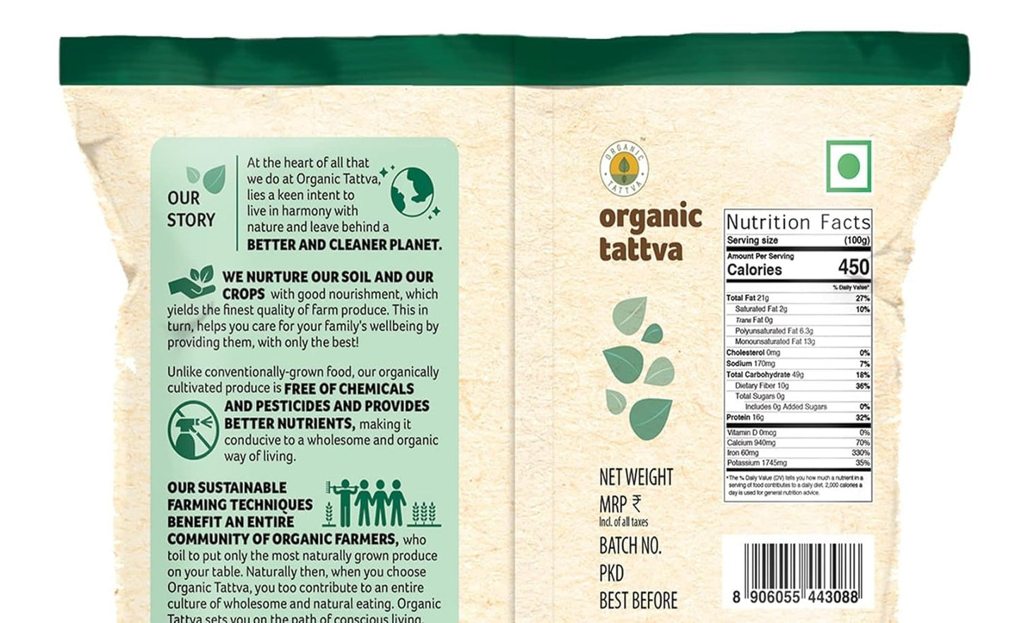 Organic Tattva, Organic Whole Cumin Seeds/Jeera - 100 Gram | 100% Vegan, Gluten Free | Quality Indian Spice, Fresh Natural Jeera