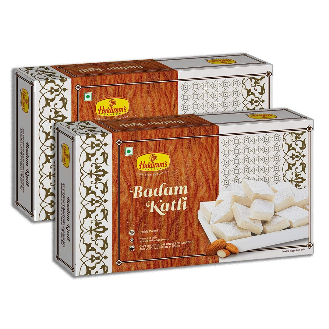 Haldiram's Nagpur Badam Katli - Pack of 2 (250 g Each )
