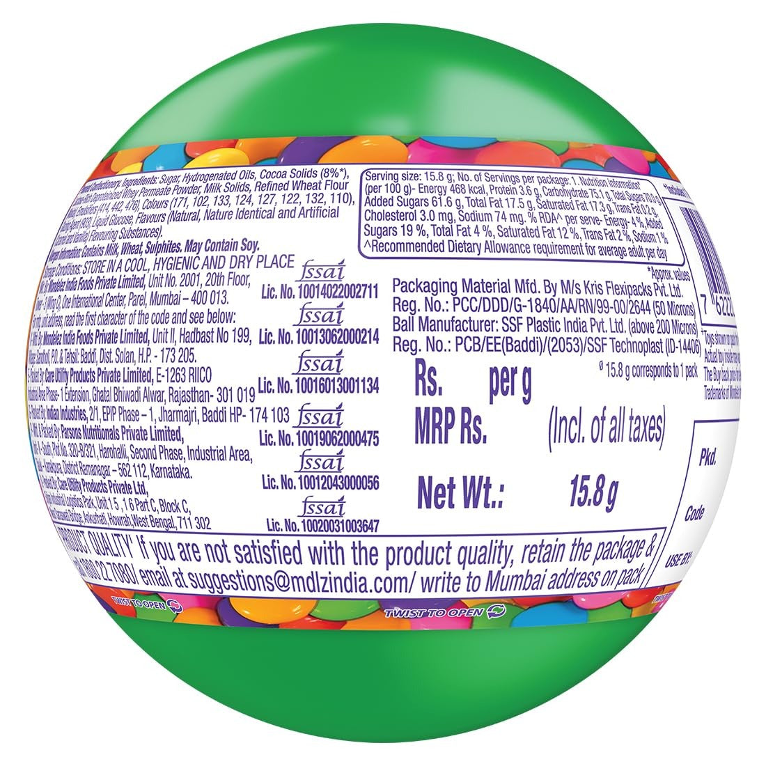 Cadbury Gems Surprise Chocolate, 15.8g ( Pack of 5 )