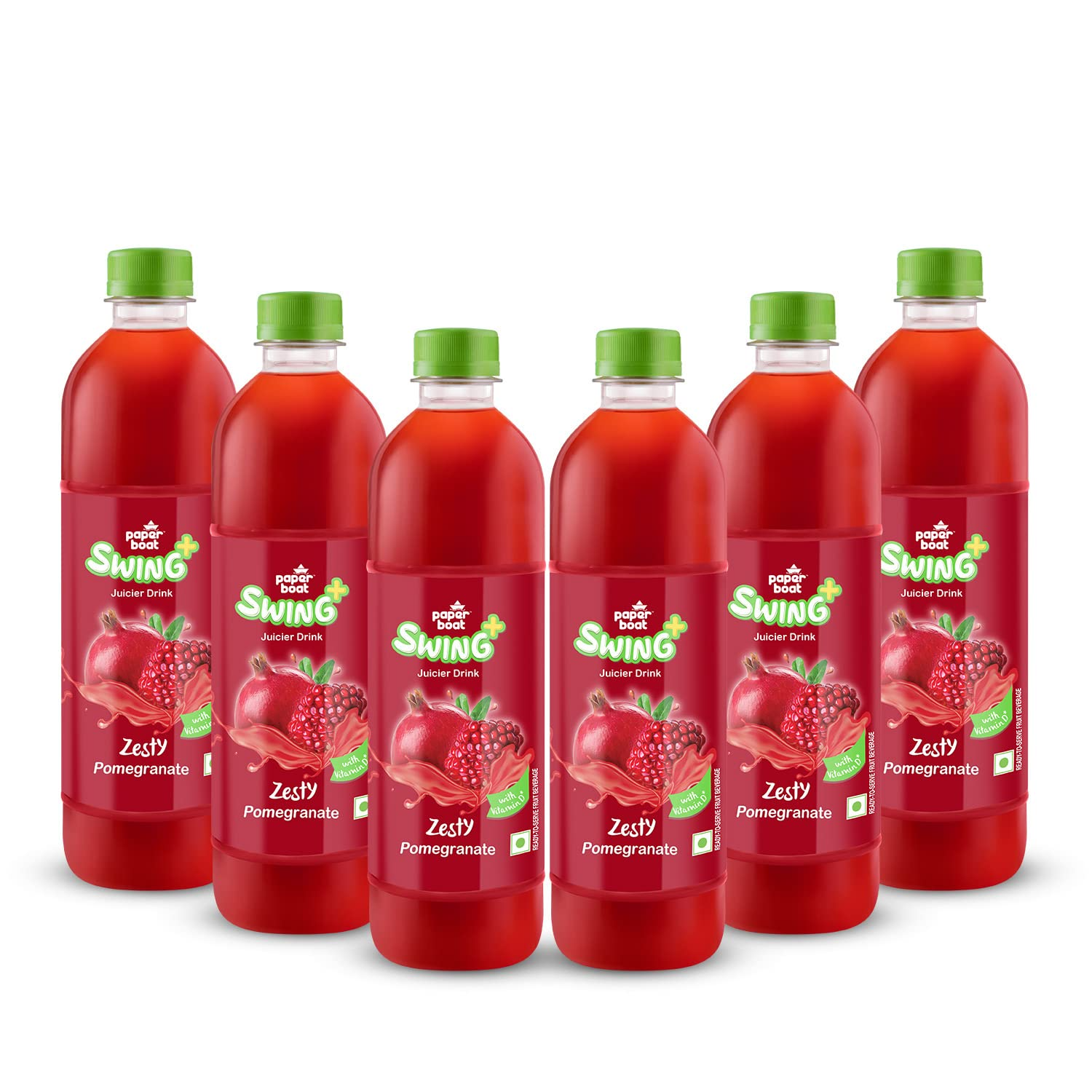 Paperboat Swing Zesty Pomegranate Juice with Vitamin D, 600 ml