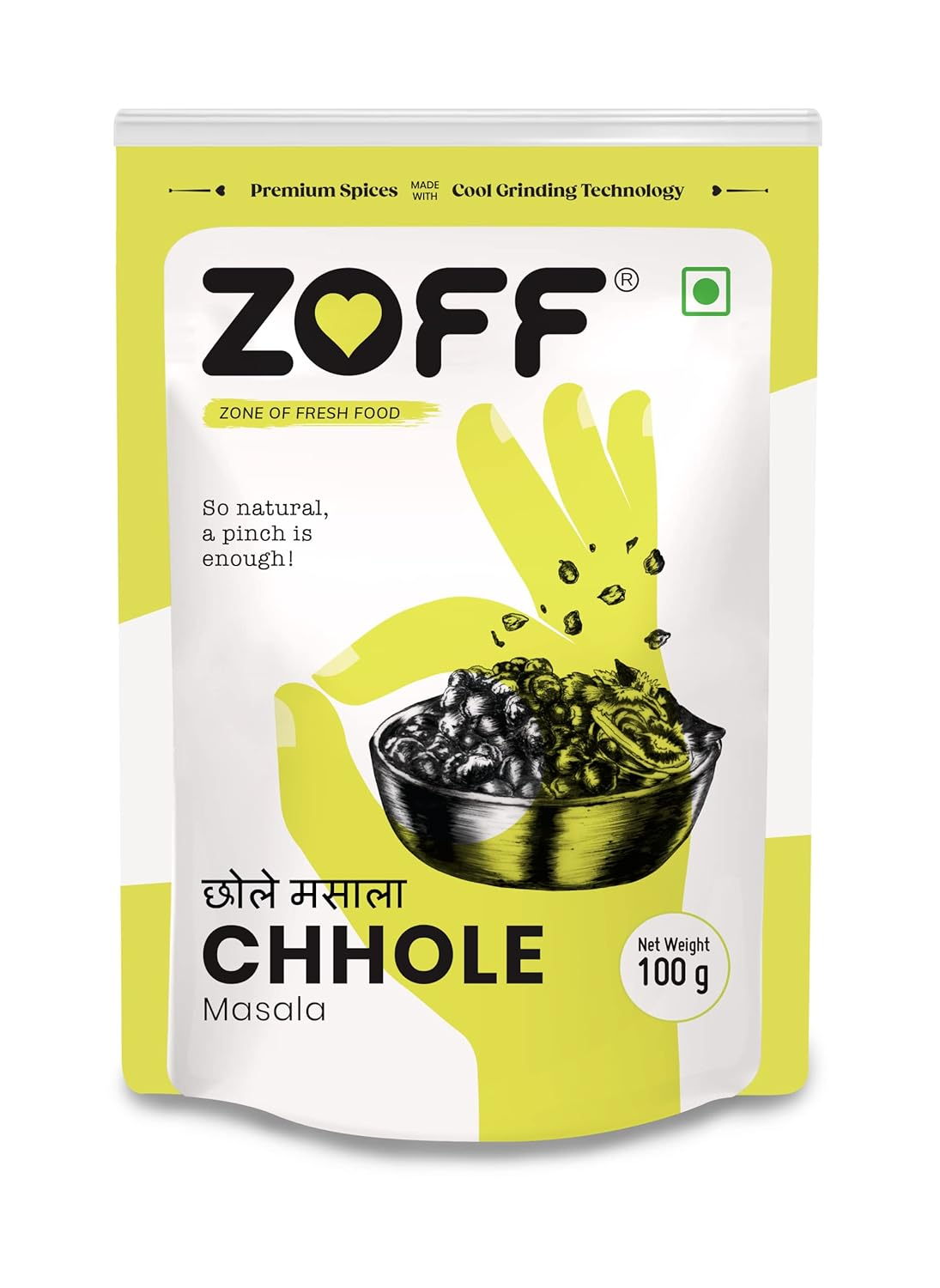 Zoff Masala Combos Chaat, Chole & Garam Masala | Pack of 3 | Exotic Spices Blend| Pure, Natural & Fresh Masala For Cooking | Each 100 gm | 300gm