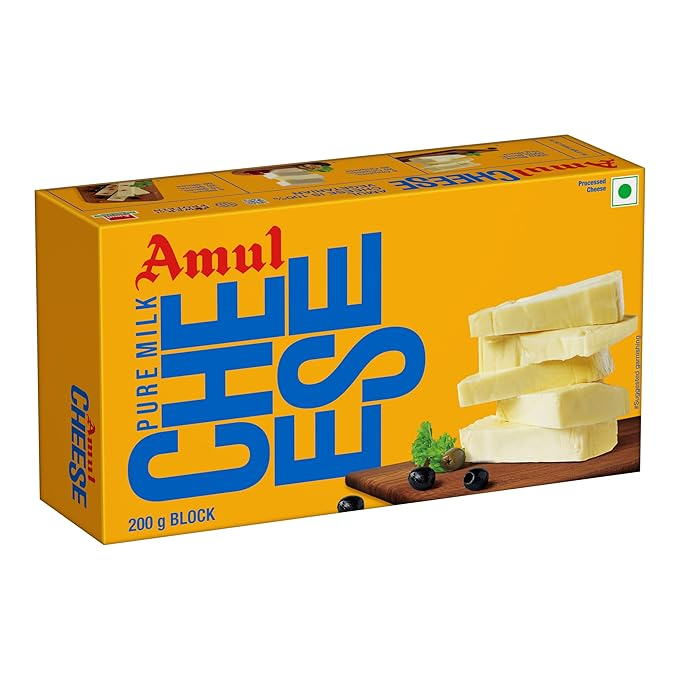 Amul Processed Cheese Block, 500 g Carton Pack