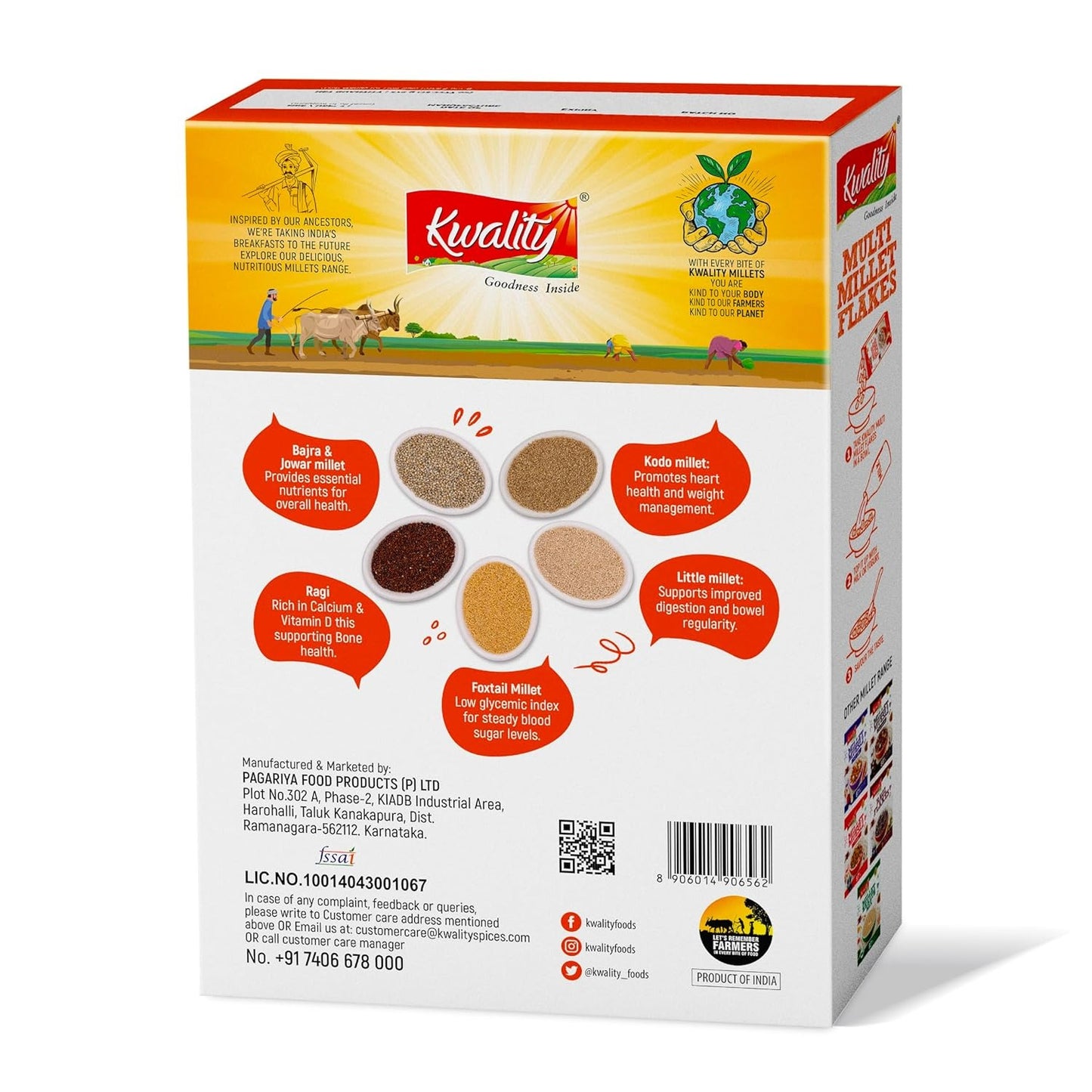 Kwality Multi Millet Flakes 375g