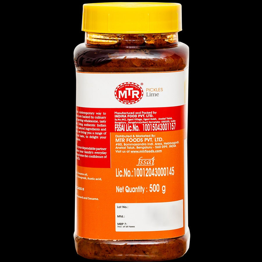 MTR LIME PICKLE 500 G