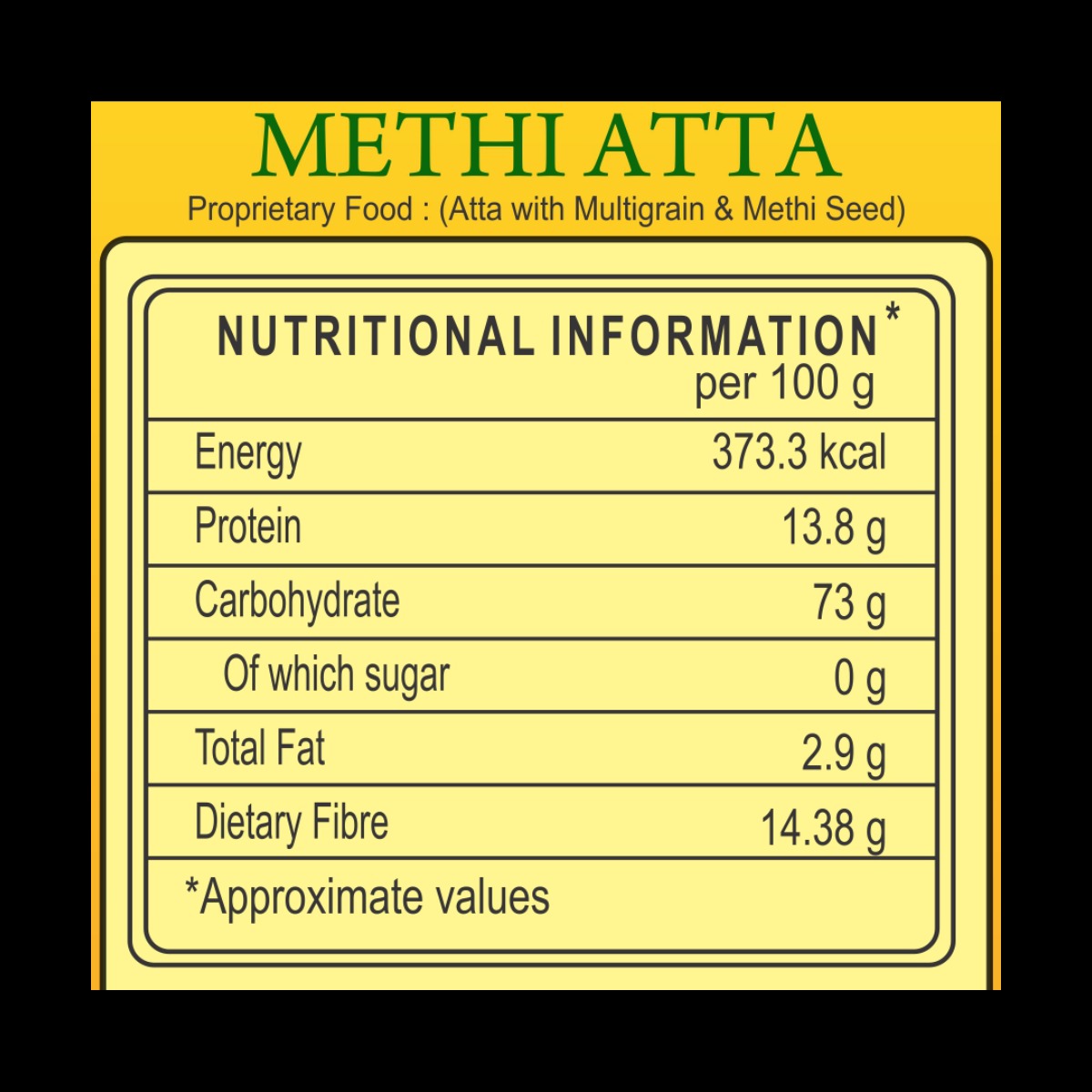 Patanjali Methi Atta 1 kg
