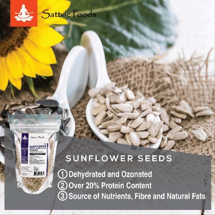 SATTVIC FOODS Raw Sunflower Seeds (No Shell) 100g