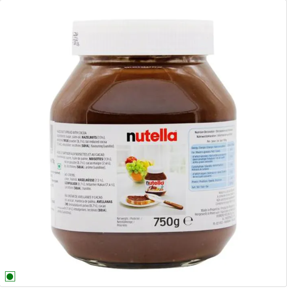 Nutella Ferrero Hazelnut Spread with Cocoa, 750 g Jar