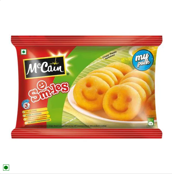 McCain Smiles Crispy - Happy Potatoes, 1.25 kg