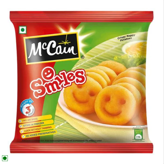 McCain Smiles Crispy - Happy Potatoes, 1.25 kg