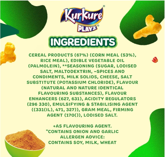 Kurkure Namkeen - Puffcorn (Yummy Cheese) Pouch, 55 g