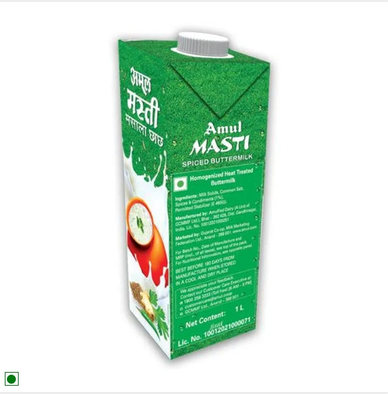 Amul Masti Buttermilk - Spice, 1 L