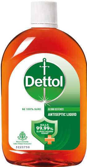 Dettol Antiseptic Liquid for First Aid , Surface Disinfection and Personal hygiene