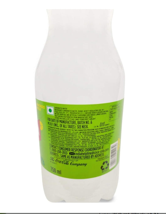Limca Soft Drink - Lime & Lemon Flavoured, 750 ml PET Bottle