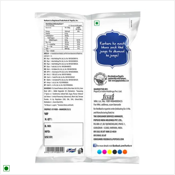 Kurkure Kurkure Namkeen - Masala Munch, 3x70 g Multipack