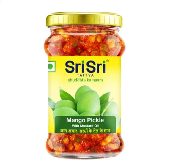 Sri Sri Tattva Mango Pickle Mustard Oil - Rich Source Of Antioxidants & Nutrients, 300 g