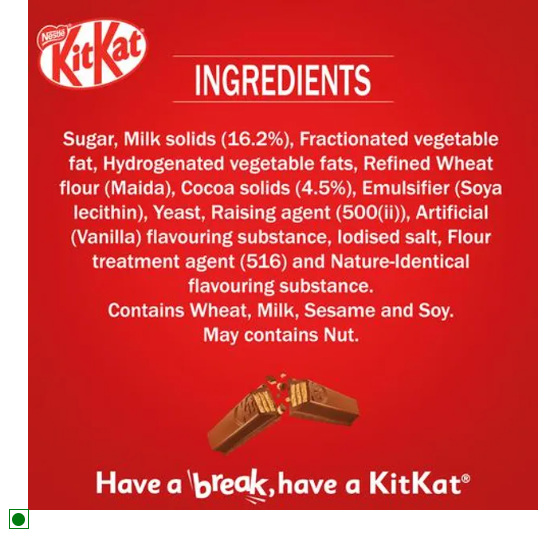 Nestle Kitkat - Coated Wafer, 28.5 g