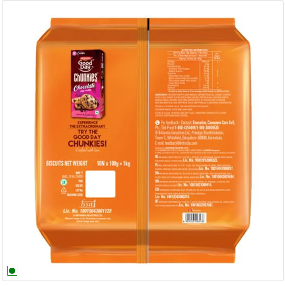 Britania Good Day Cashew Cookies , 1kg