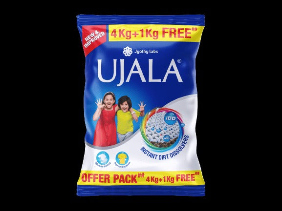 Ujala Detergent Powder (4 Kg+1Kg free)