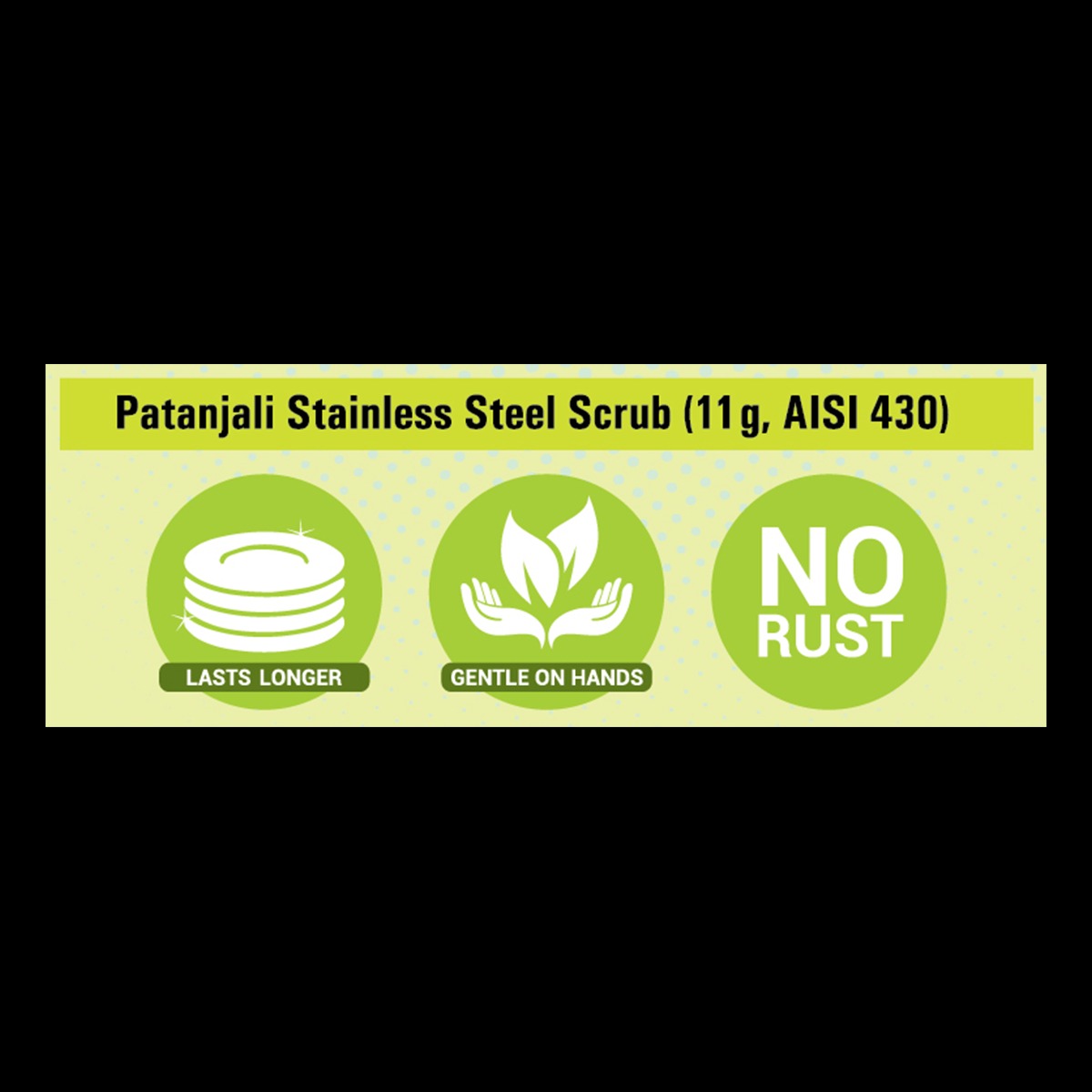 Patanjali Super Steel Scrub 11 G
