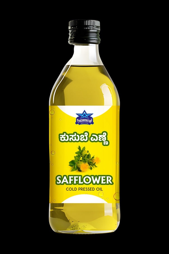 SAFFLOWER OIL ಕುಸುಬಿ ಎಣ್ಣೆ COLD PRESSED, PANCHAMRUTHA DELUXE 1Ltr