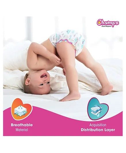 Champs High Absorbent Diaper Pants S  4-8 kg 42 pcs