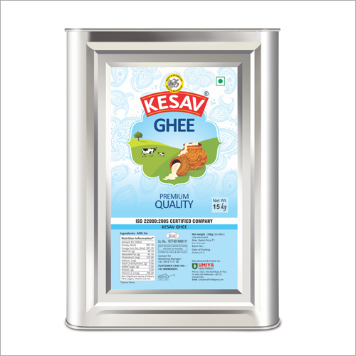 15 kg Buffalo Premium Ghee In Tin