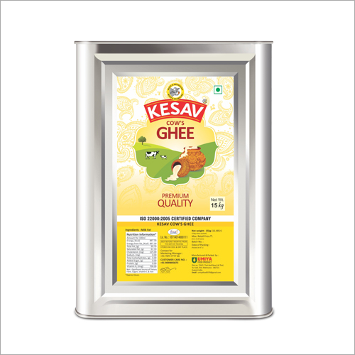 15 kg Cow Premium Ghee in Tin