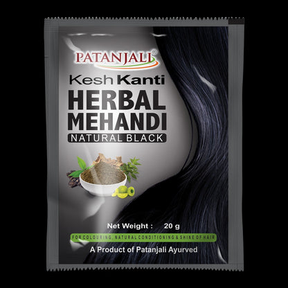 Patanjali Kesh Kanti Herbal Mehandi (Natural Black) 20g