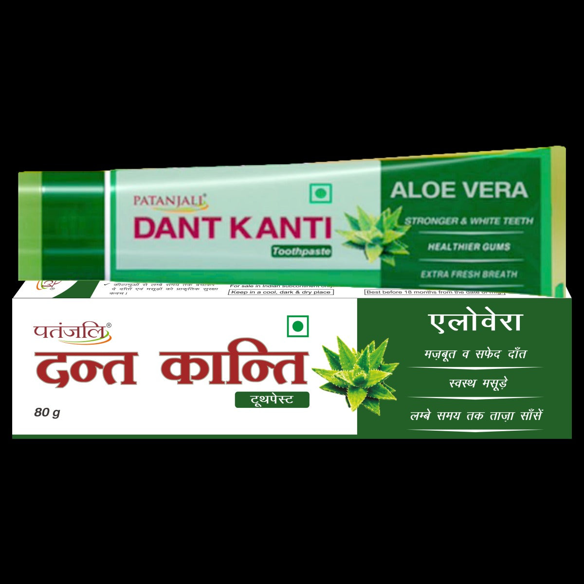 Patanjali Dant Kanti Aloevera Gel Toothpaste 80 G