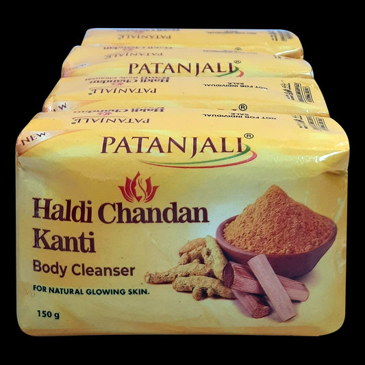 Patanjali Haldi Chandan Kanti Body Cleanser 150 G x 4 N