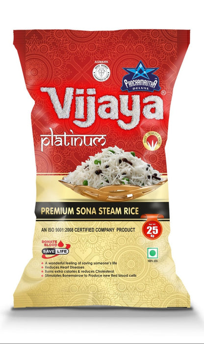 RAW SONA RICE VIJAY PLATINUM PANCHAMRUTHA 26kg