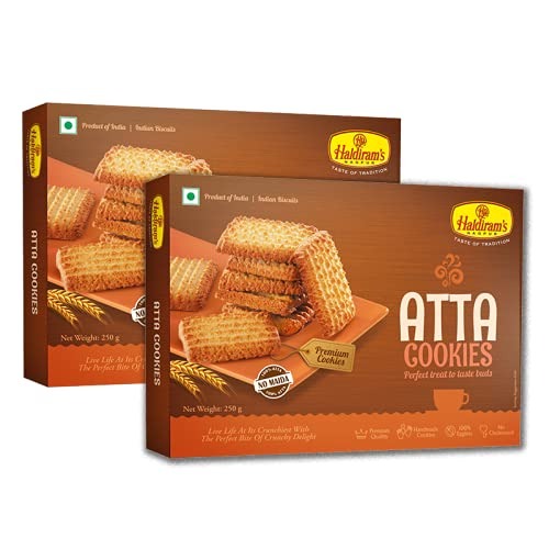 Haldiram's Nagpur Pista Badam Cookies, Pack of 2 (250 g x 2)