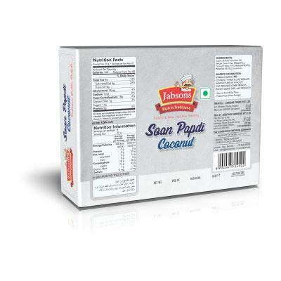 Jabsons food Soan Papdi Coconut -250 gm