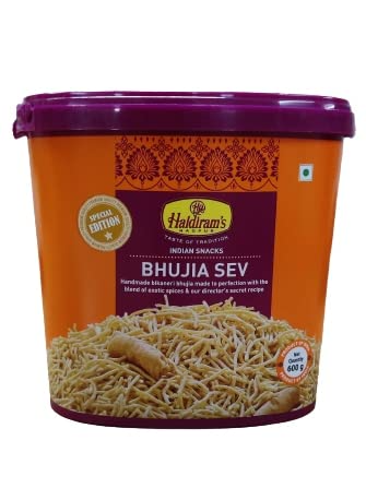 Haldiram's Nagpur Bhujia Sev Jar 600 gm Pack of 1