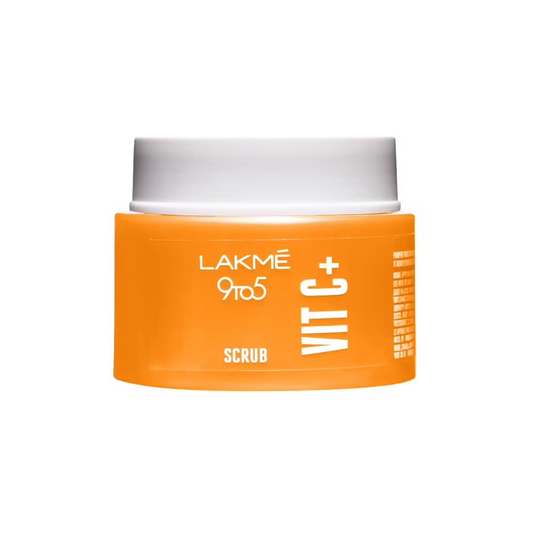 Lakme 9to5 Vitamin C+ Scrub| Contains Licorice Extract & Walnut Shell Powder | Healthy & Glowing Clear Skin  50 g