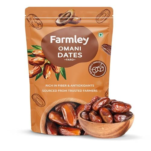 Farmley Omani Fard Dates | 400g Each | Dates, Khajur, Dry Dates, Dry Fruits, Khajoor