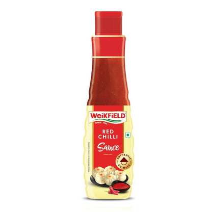 Weikfield Red Chilli Sauce | Authentic Chinese Red Chilli Taste | 200g Bottle